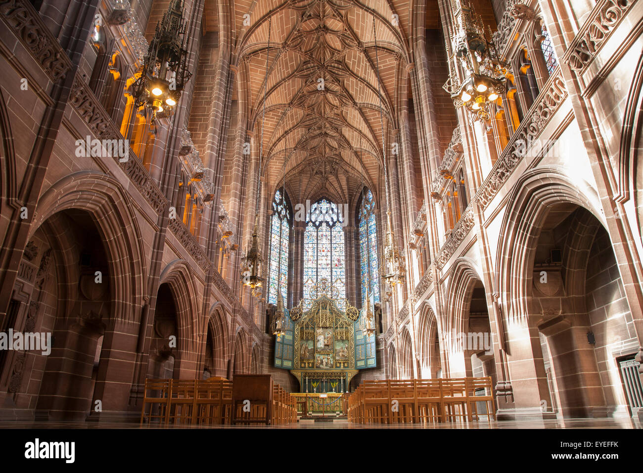 Lady Chapel Liverpool Anglican Cathedral England Uk Stock Photo Alamy