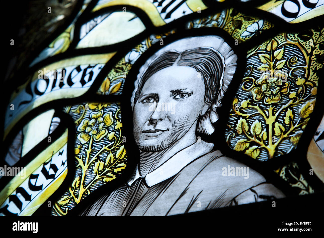 Stained Glass Window, Anglican Cathedral Church, Liverpool, England, UK