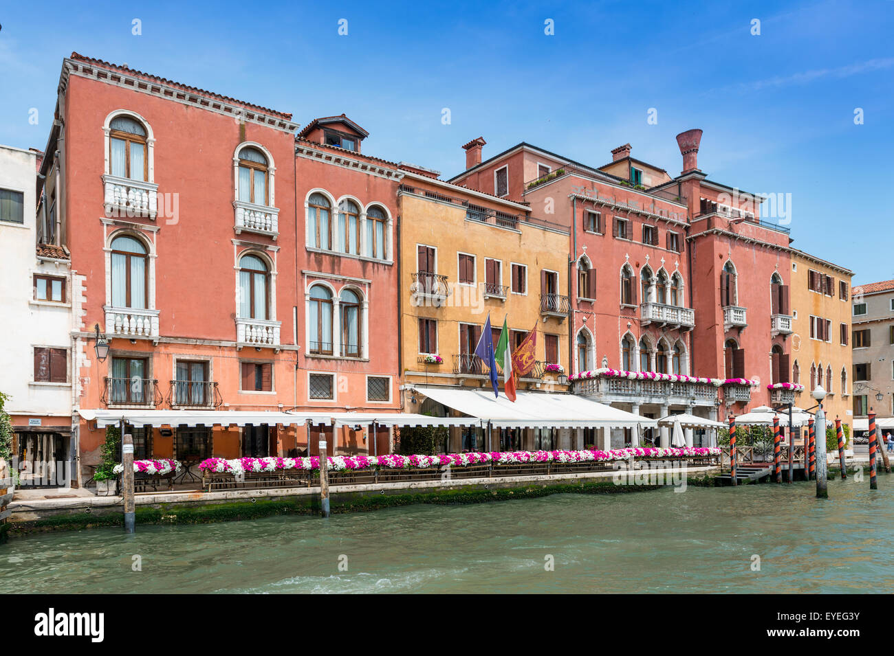 View of the Grand Canal, Venice, Veneto Region, Italy Stock Photo