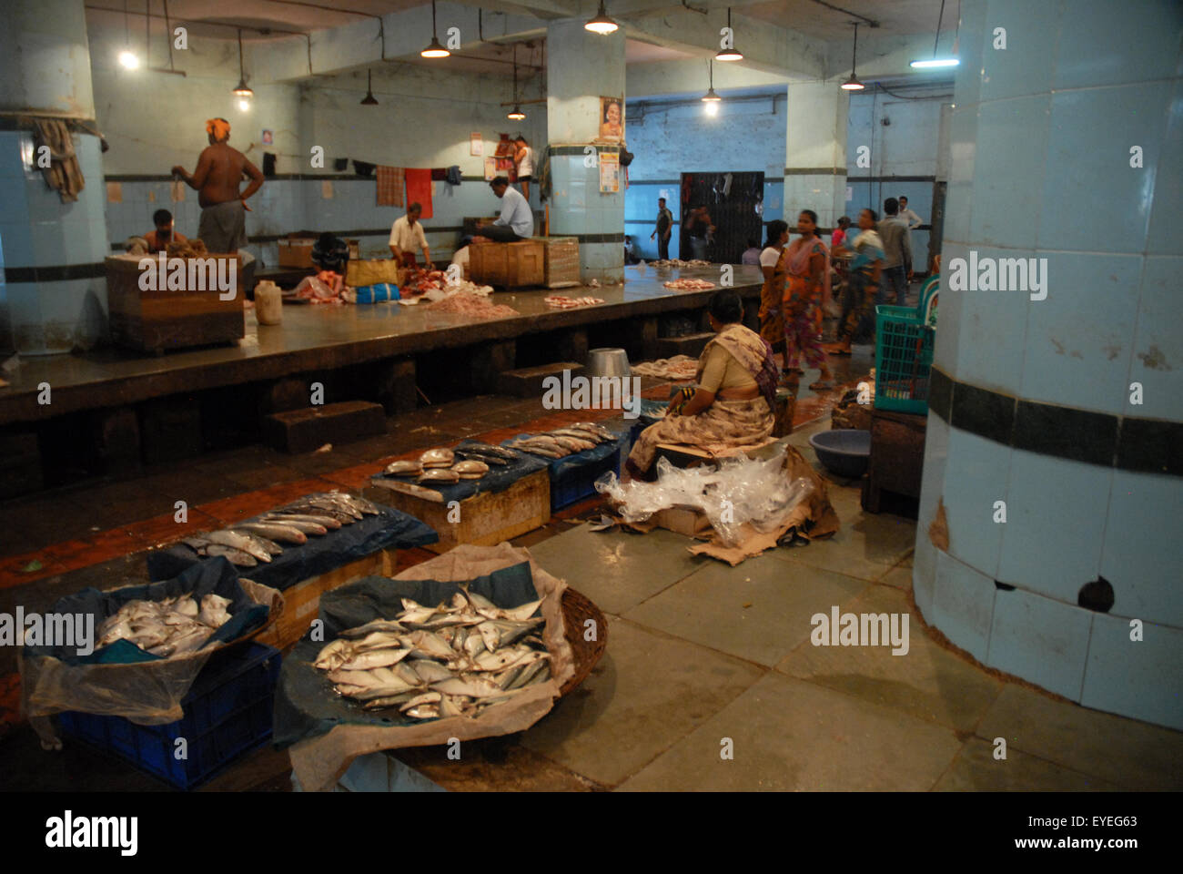 Fish market, Mumbai, Maharashtra, India Stock Photo Alamy