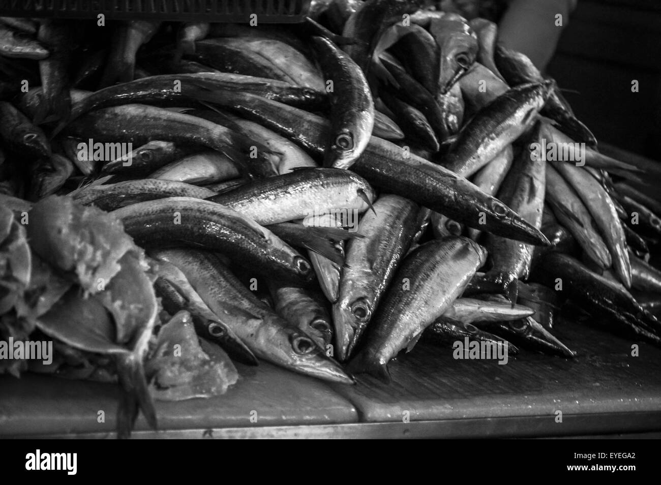 Seafood Black and White Stock Photos & Images - Alamy