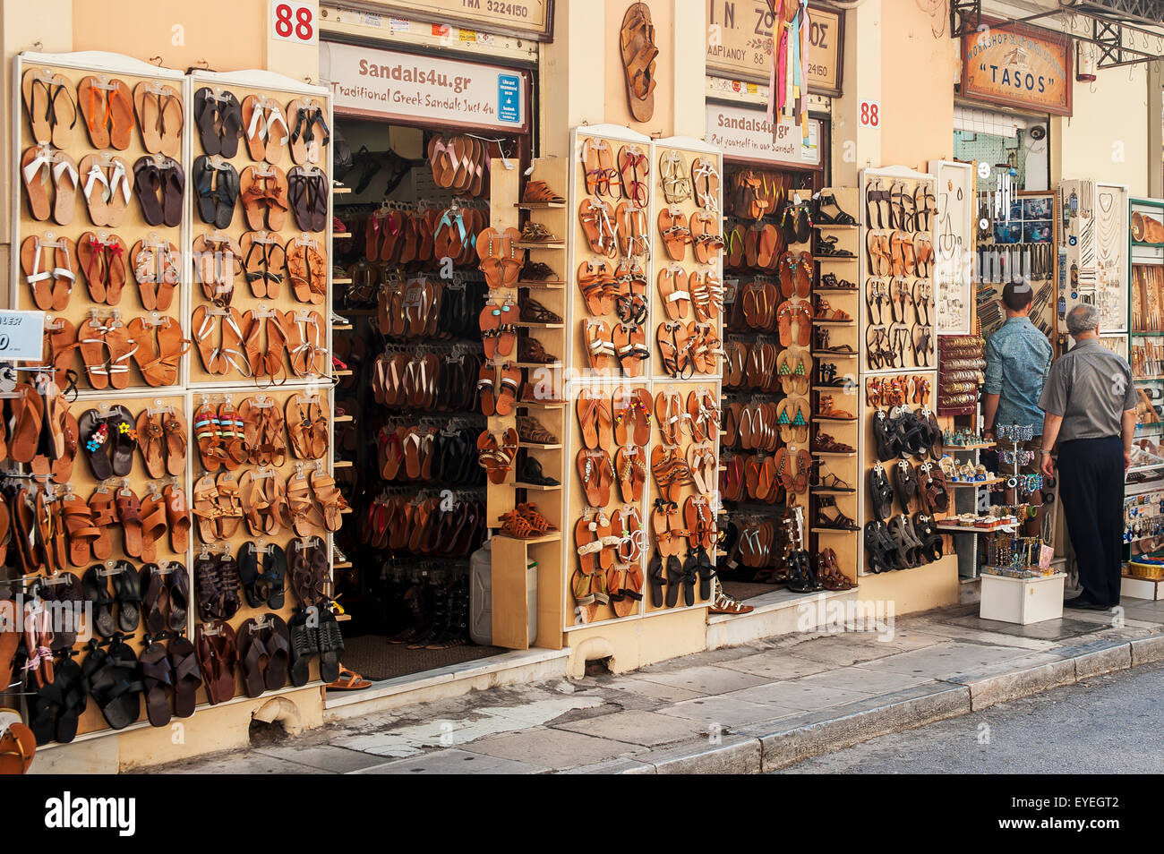 Sandal street shop hi-res stock photography and images - Alamy