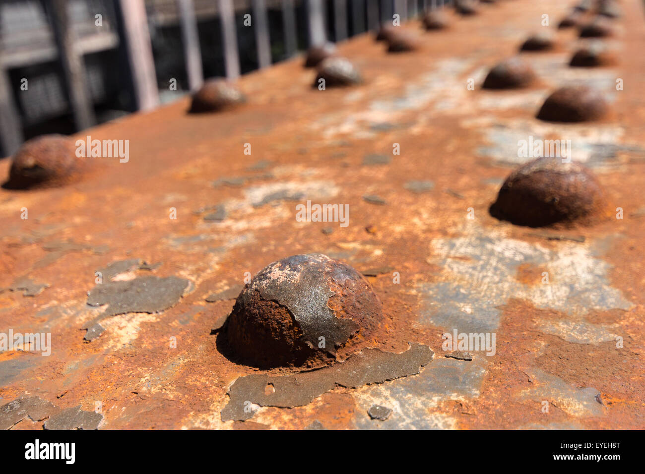 old rusted steel - rusty metal / rust texture Stock Photo