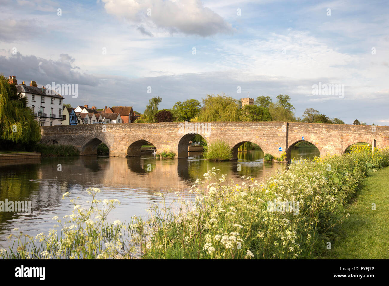 Late afternoon reflections at Bidford on Avon, Warwickshire, England