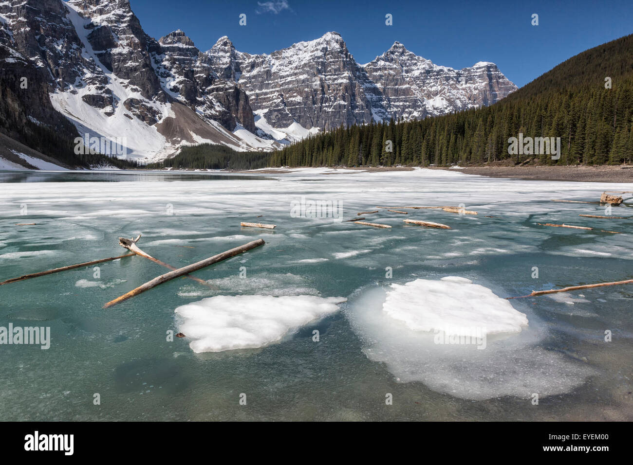 Moraine Lake, Banff national park, Alberta, Canada Stock Photo