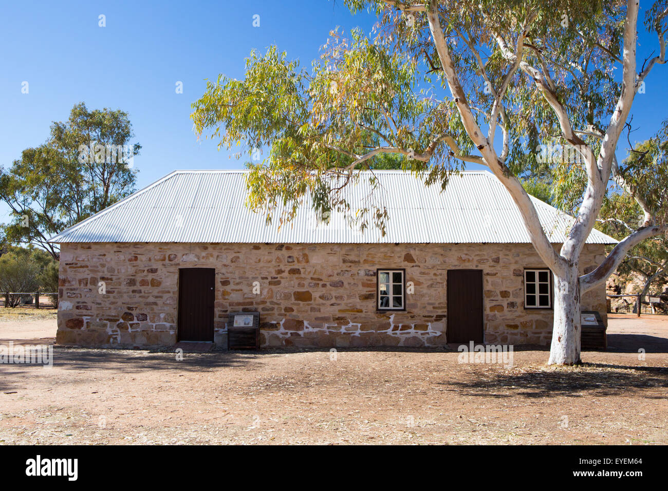 Alice Springs Telegraph Station Historical Reserve on a clear sunny day