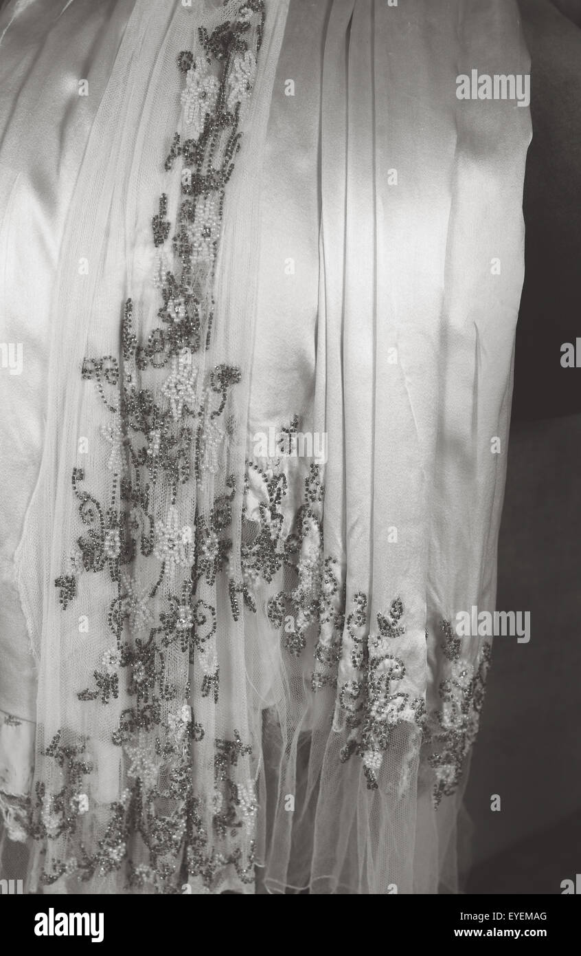 Vintage wedding dress Stock Photo