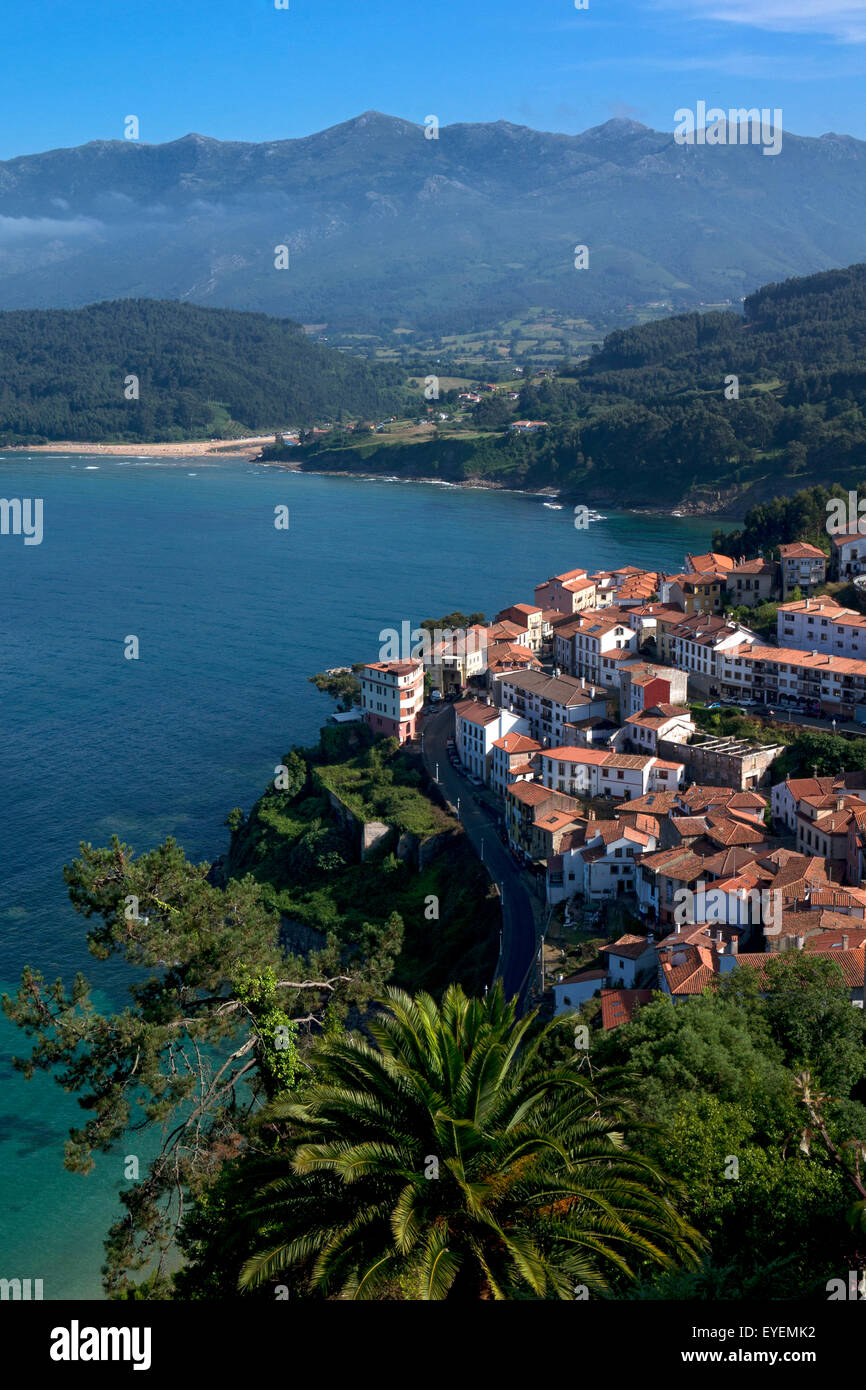 Seaside town of Lastres,Asturias,Northern Spain Stock Photo