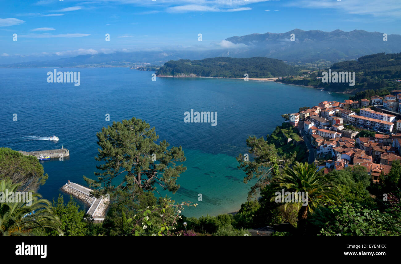 Seaside town of Lastres,Asturias,Northern Spain Stock Photo