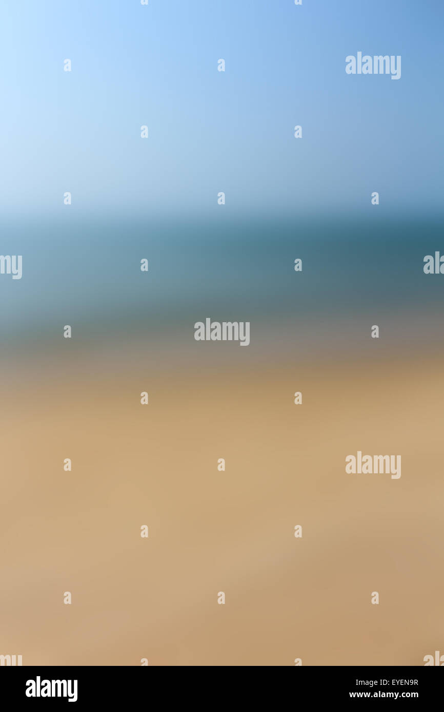 sand, water, blue sky - beach background blur Stock Photo - Alamy