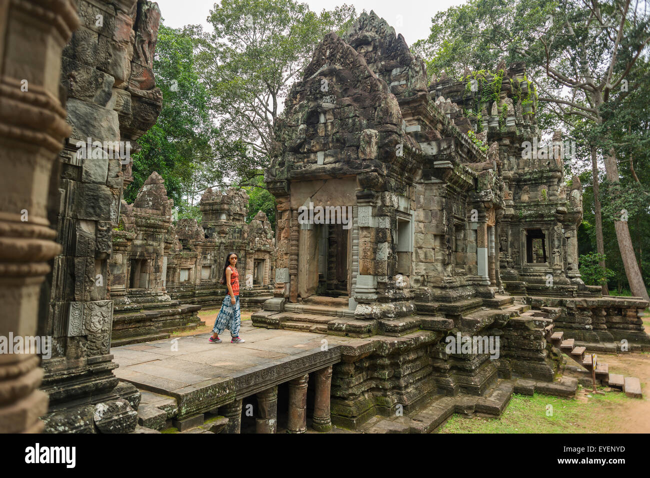 Cambodia,Temple of Phimeanakas Stock Photo