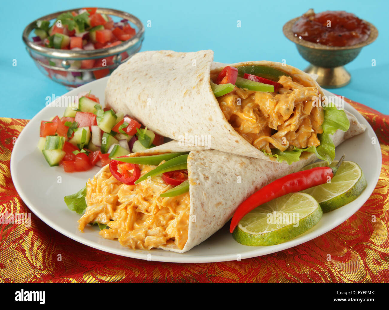 Chicken salad wrap hires stock photography and images Alamy
