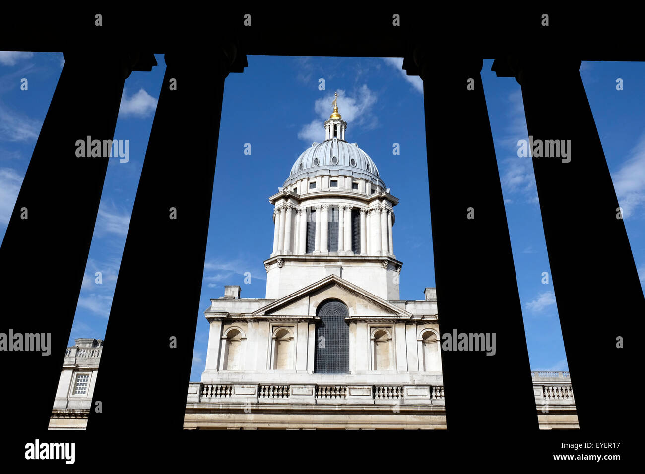 A general view of the chapel of St Peter and St Paul at the old royal naval college Stock Photo