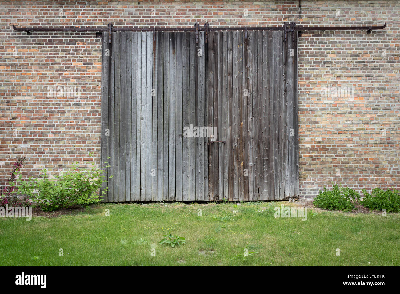 old wooden door - vintage wood Stock Photo