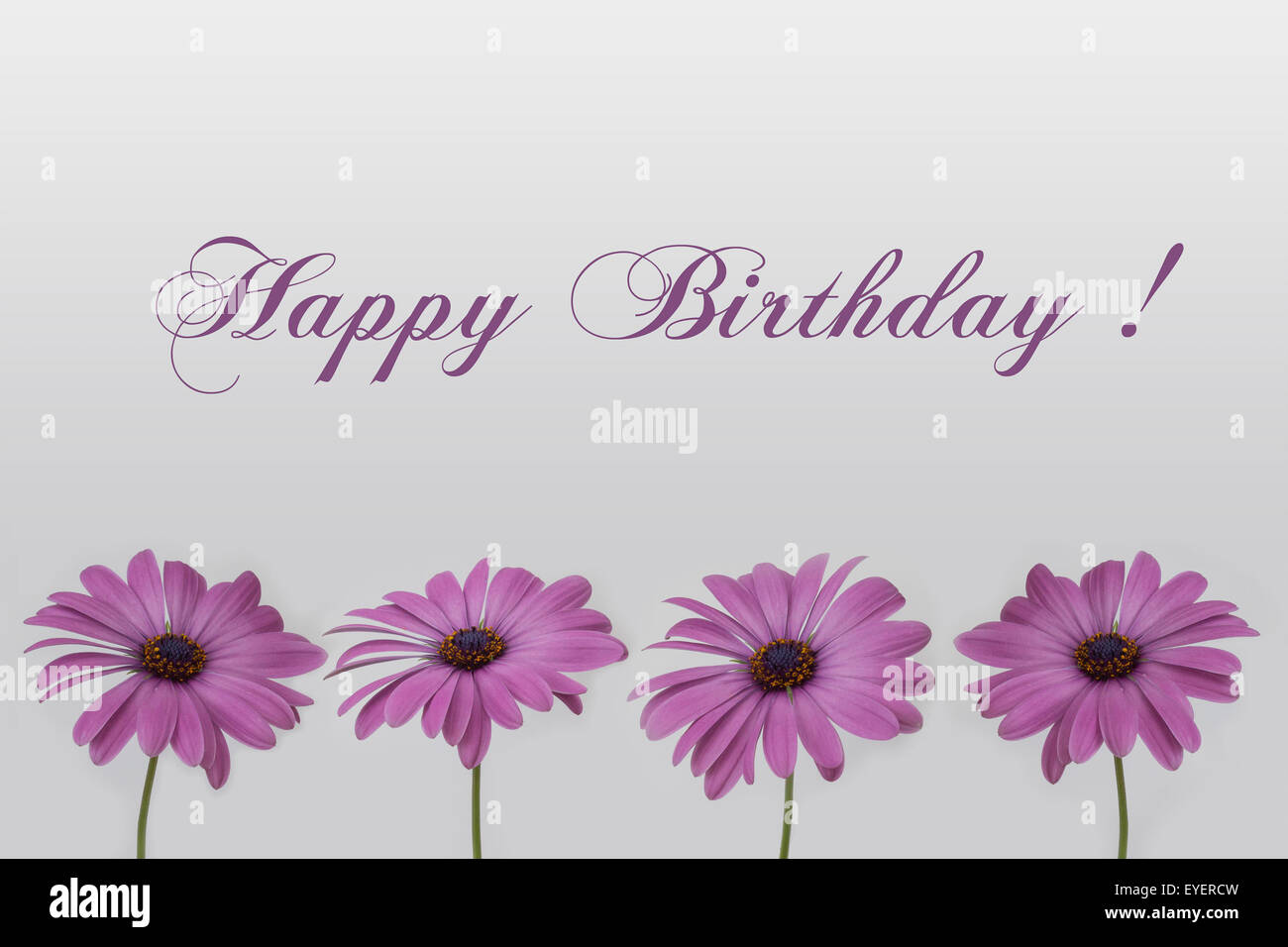 Happy Birthday flowers Stock Photo - Alamy