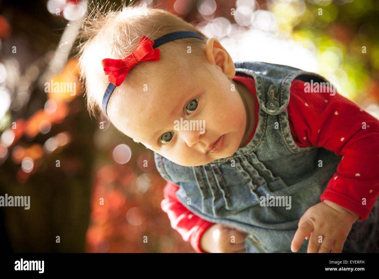 Cute baby girl portrait Stock Photo - Alamy