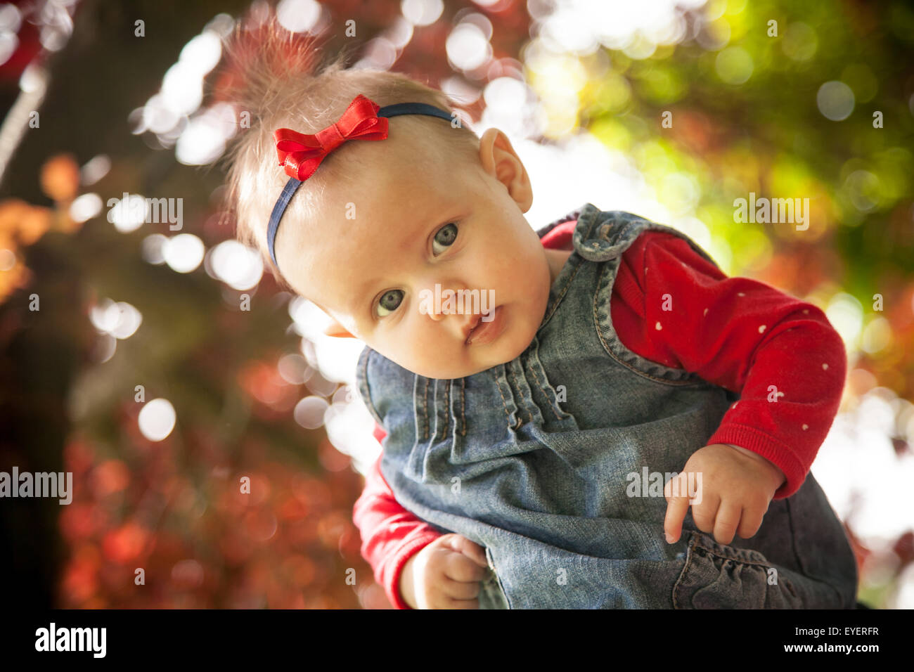 Cute baby girl portrait Stock Photo - Alamy