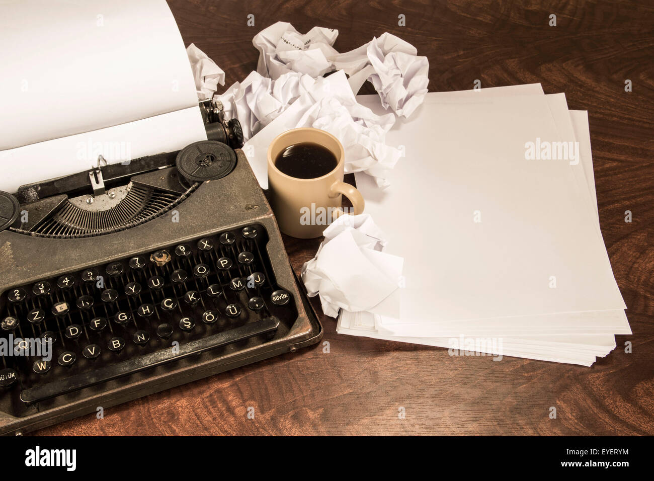 Old typewriter with paper Stock Photo by ©reborn55 10279417