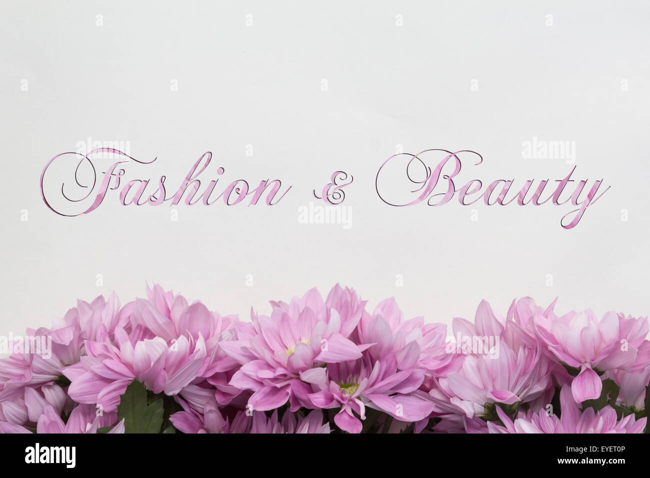 Fashion and beauty flower decoration Stock Photo