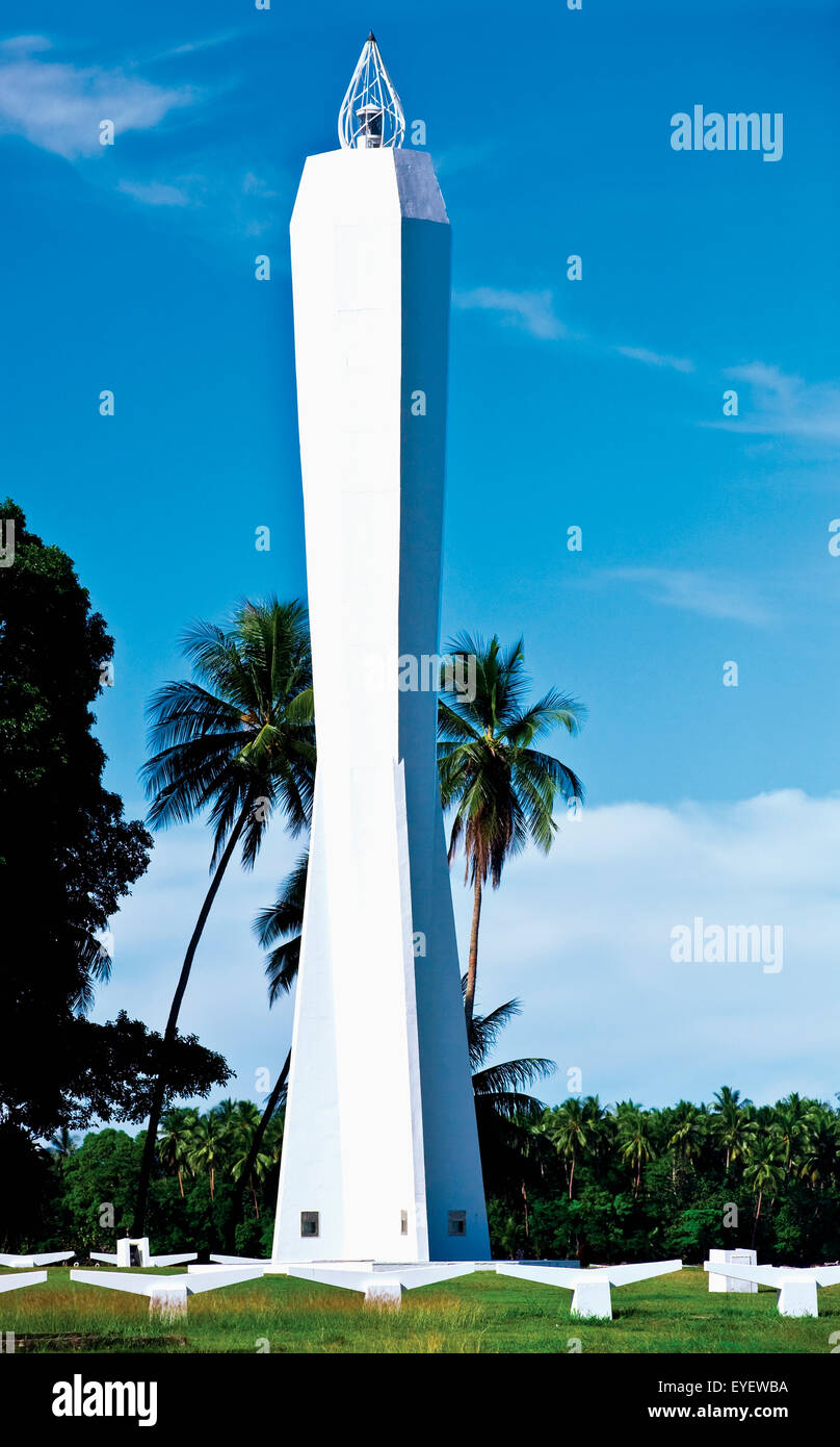 Coastwatchers Memorial; Madang, Madang Province, Papua New Guinea Stock Photo