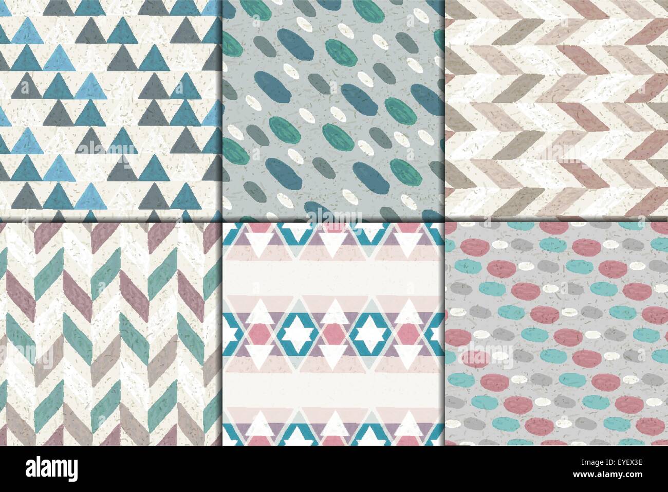 seamless hand drawn patterns Stock Vector Image & Art - Alamy