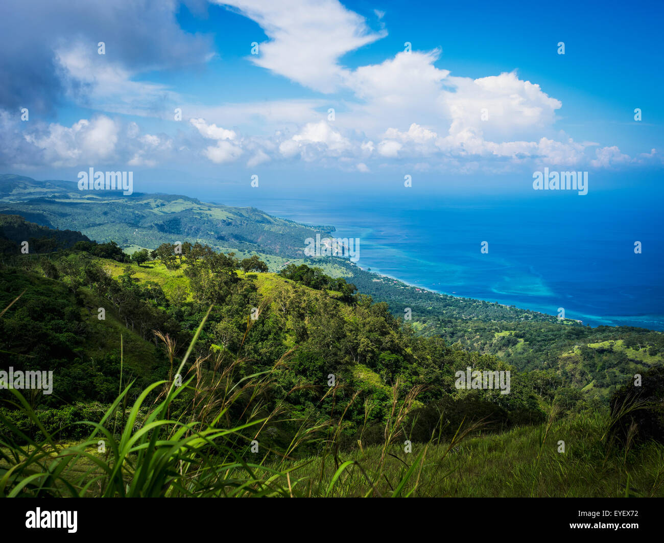 Looking out across Atauro Island; Timor-Leste Stock Photo