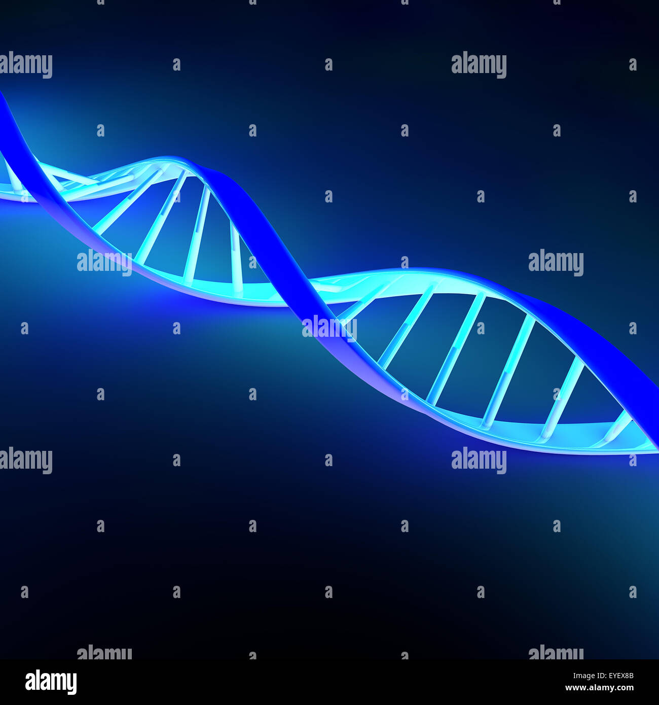 DNA helices cell structure molecule Stock Photo