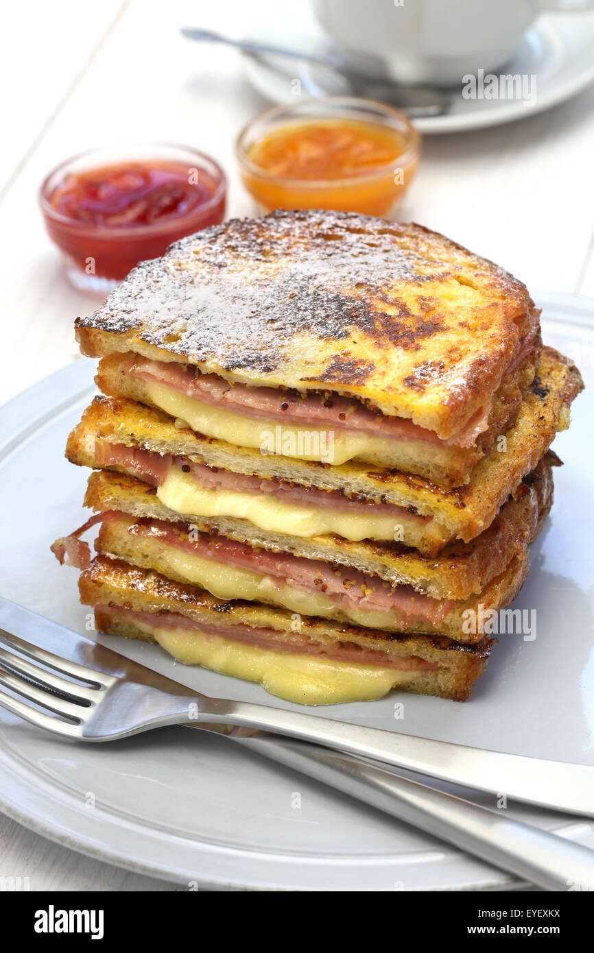 monte cristo sandwich, american food Stock Photo