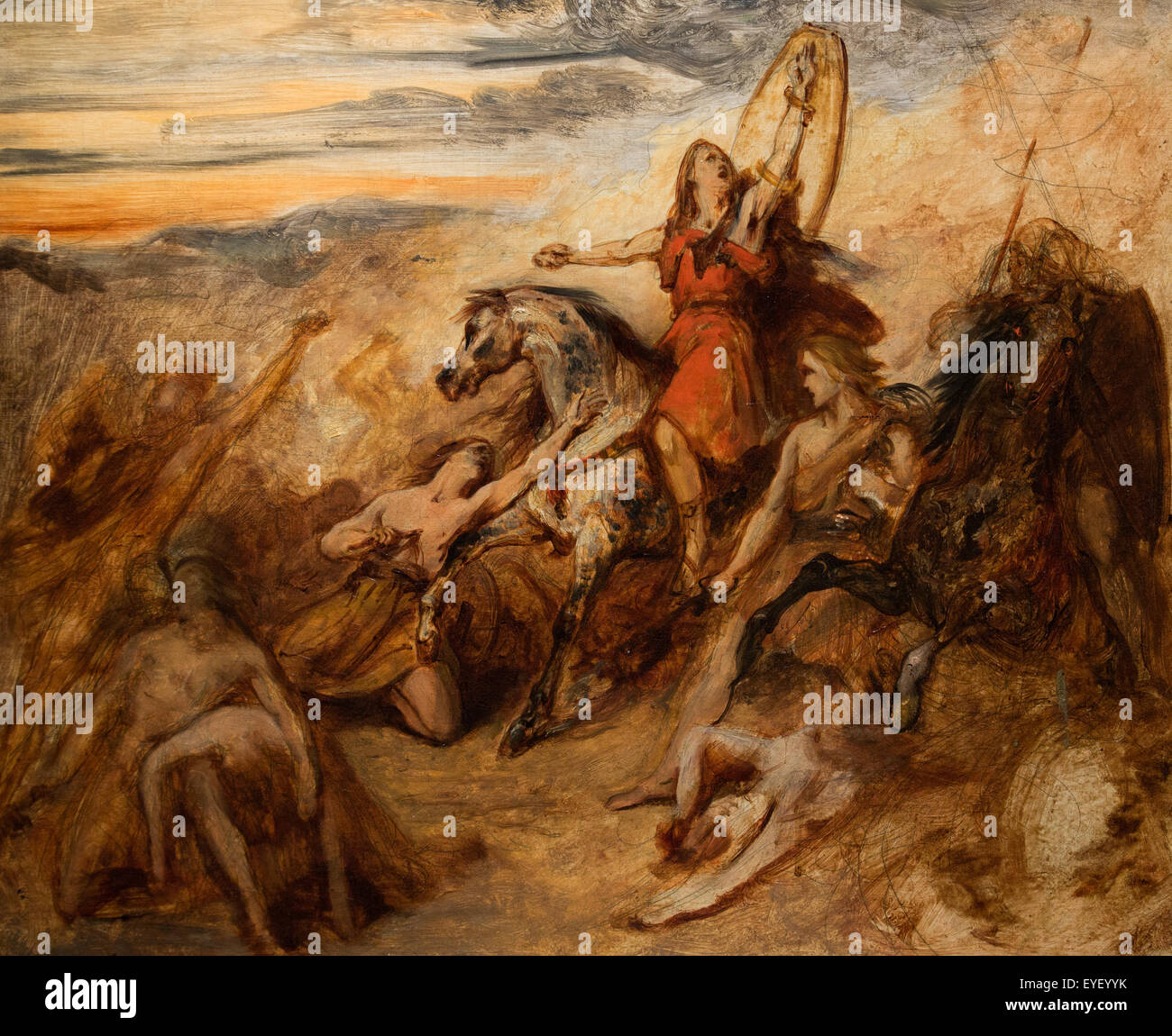 The Battle of Tolbiac 07/12/2013 - 19th century Collection Stock Photo
