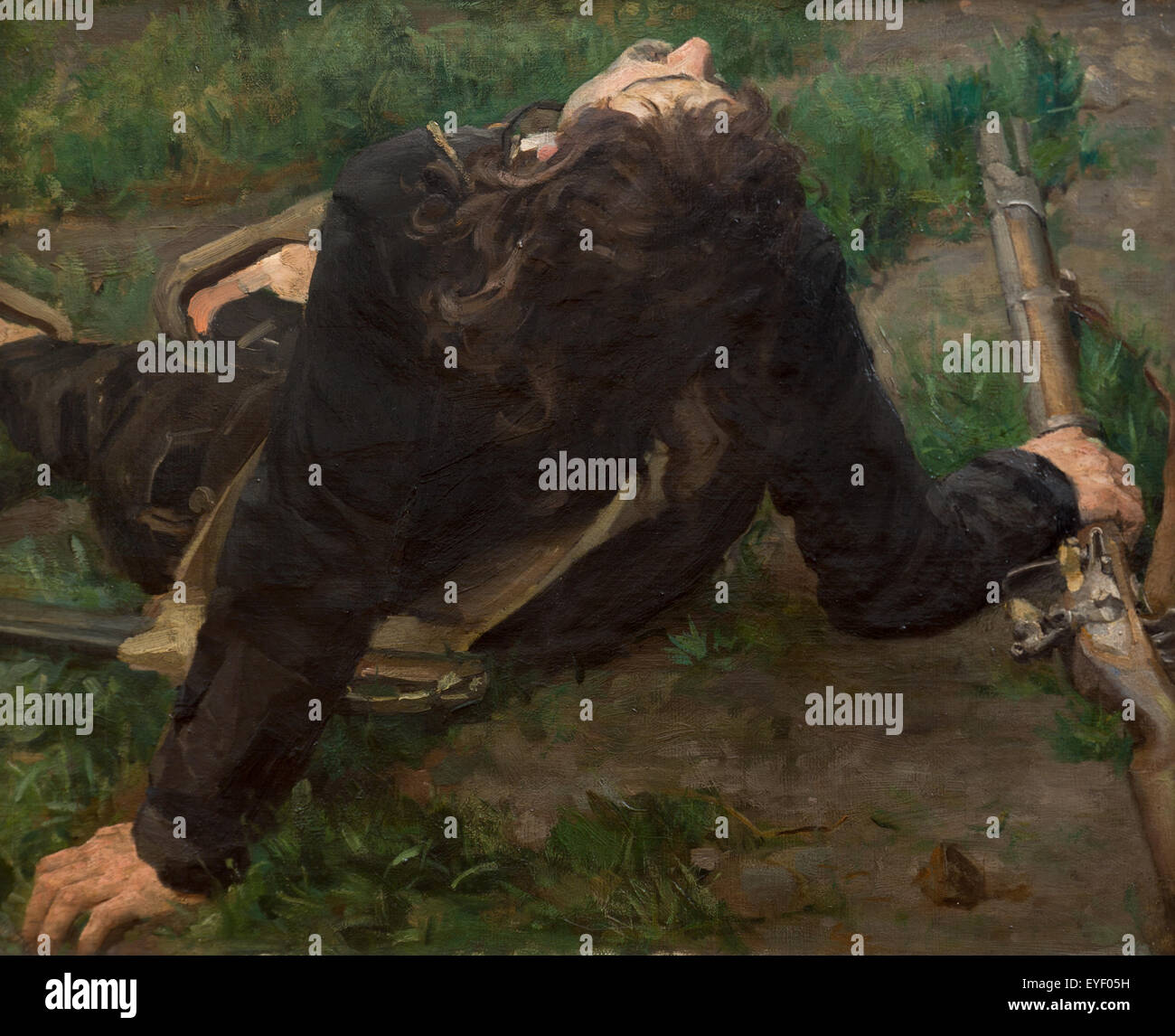 Chouan (counter-revolutionary) - (study for 'the death of joseph bara') 18/09/2013 - 19th century Collection Stock Photo