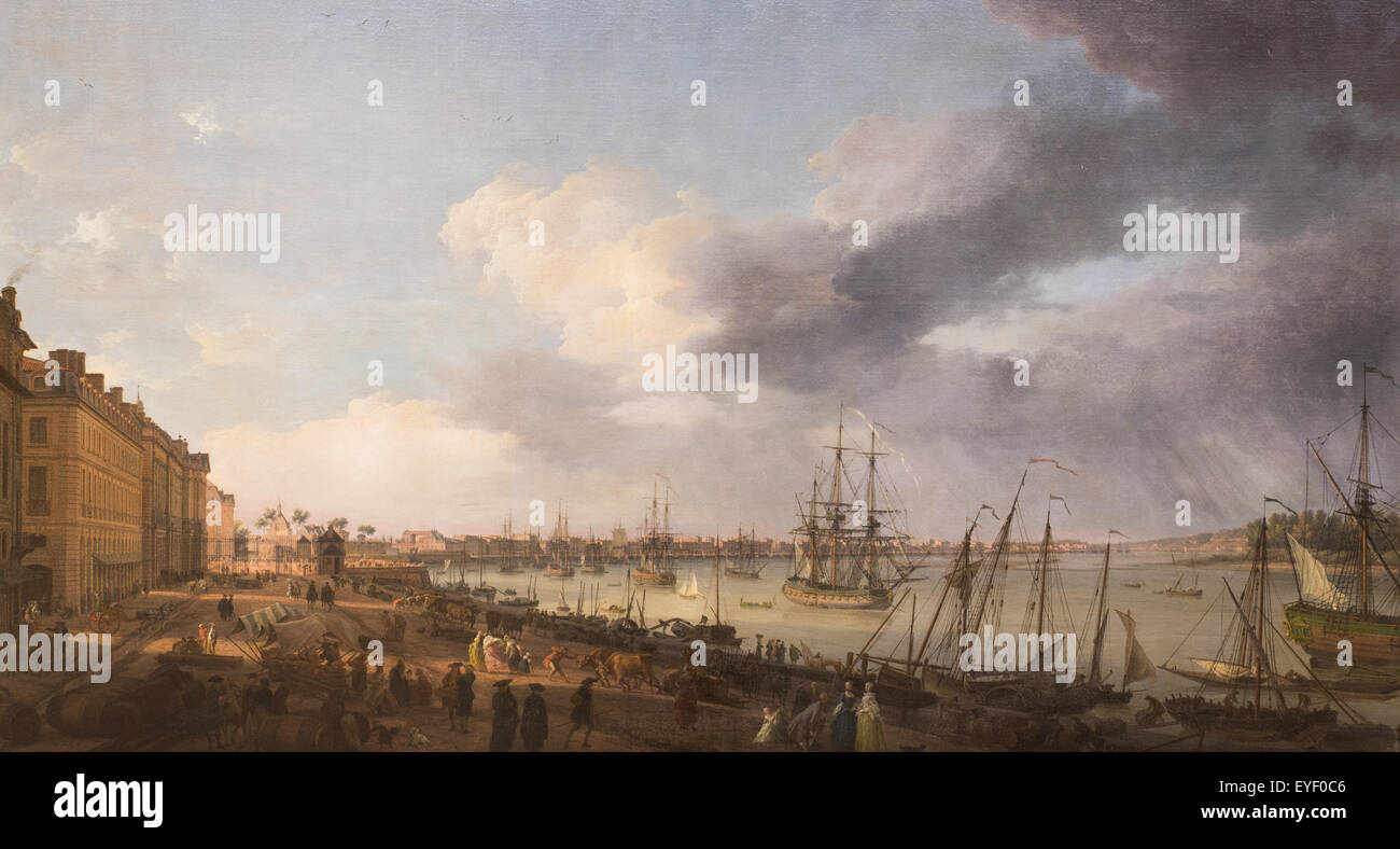 18th century town painting hi-res stock photography and images - Alamy