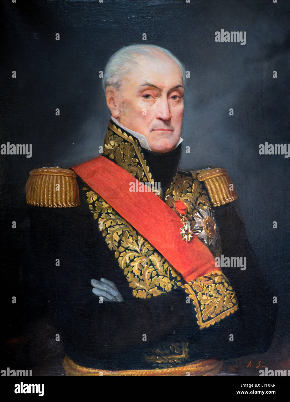 Portrait of General Count Joseph Souham under the July Monarchy 07/12/2013 - 19th century Collection Stock Photo