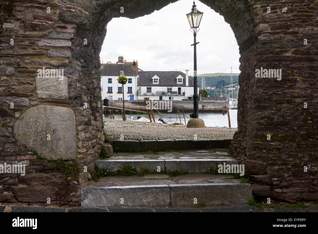 View from the Arched Entrance at Bayards Cove Fort of Steps, Cobbled