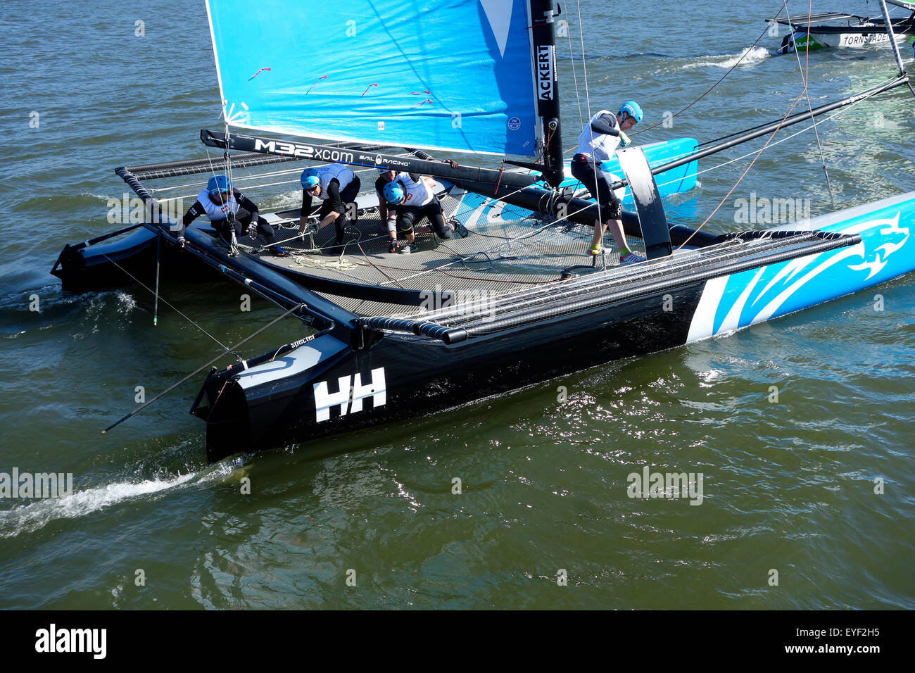 Sailing activities on Catamarans m32 series during sailing race in ...