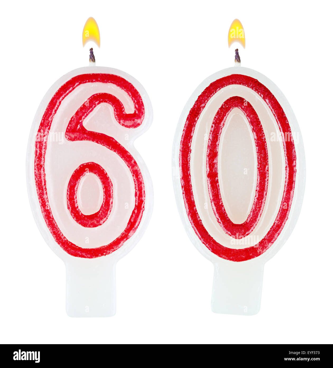 60th birthday candles Cut Out Stock Images & Pictures Alamy