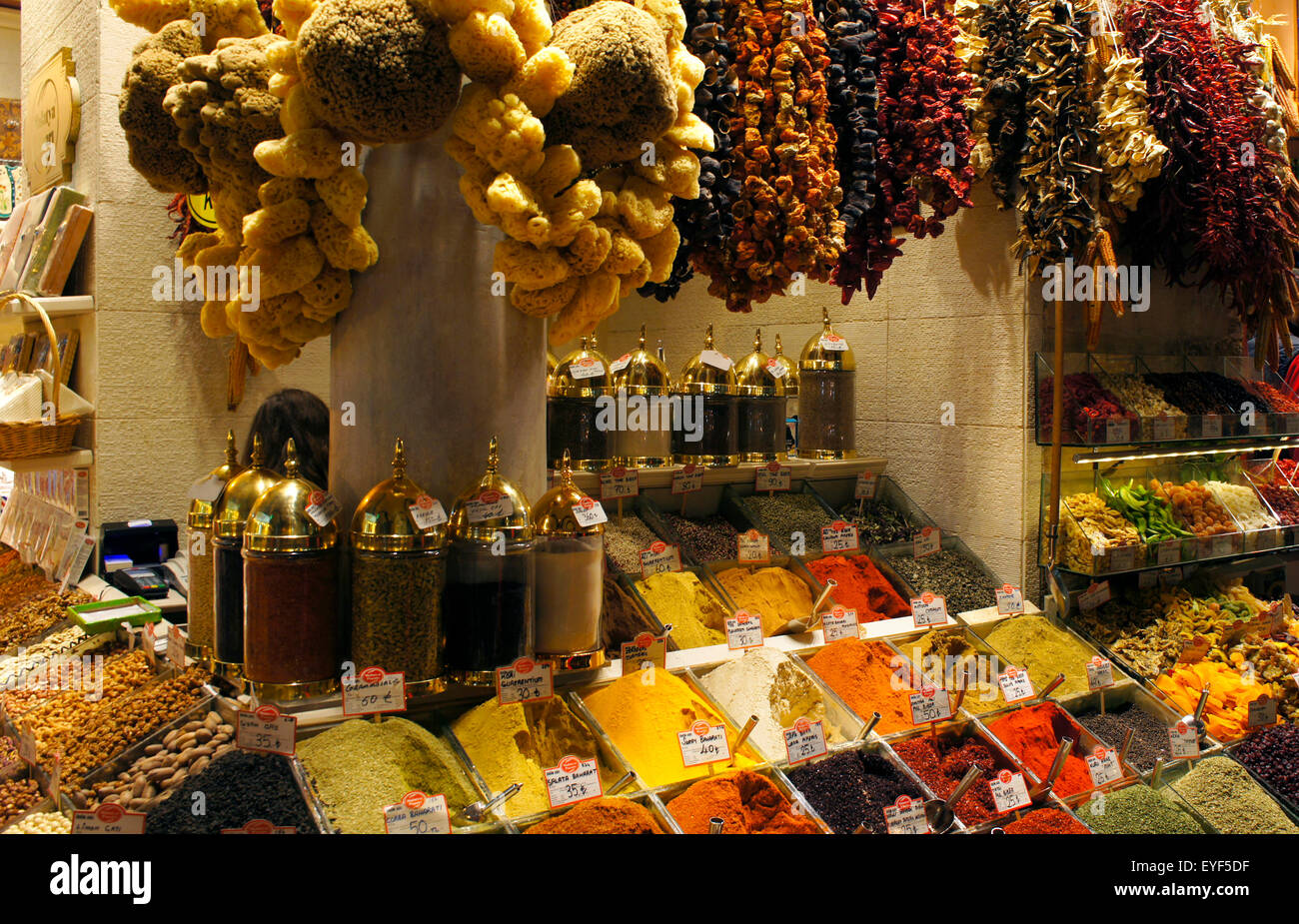 Dried fruits in Spice Bazaar, Istanbul, Turkey Stock Photo Alamy