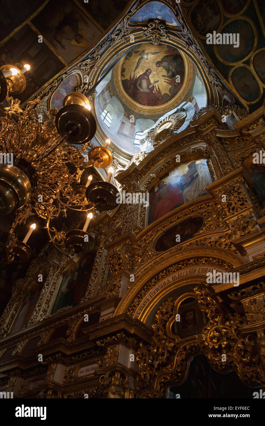 Interior of Gate Church of the Trinity at the Pecherska Lavra (Caves ...