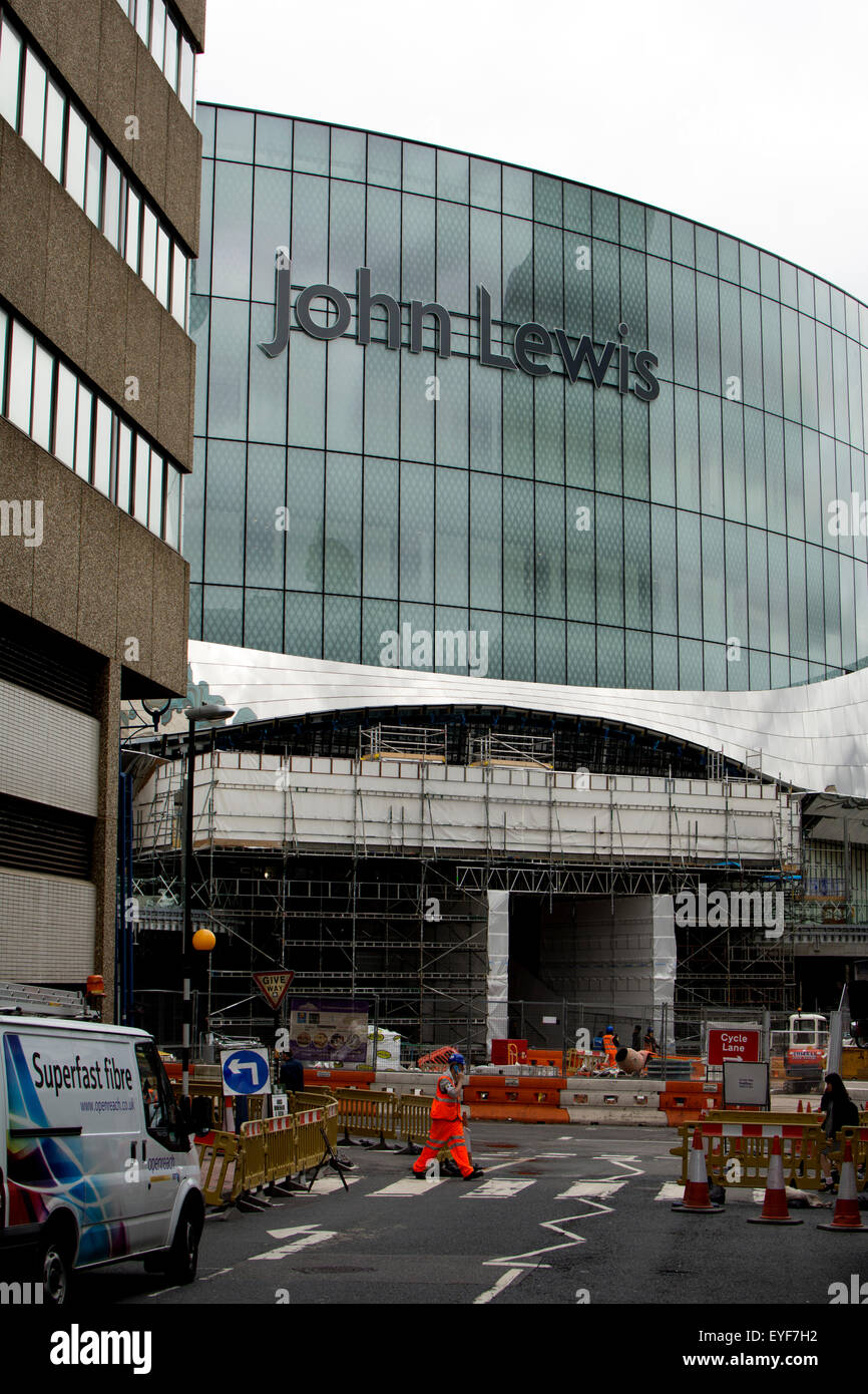 John Lewis store construction, Birmingham, UK Stock Photo Alamy