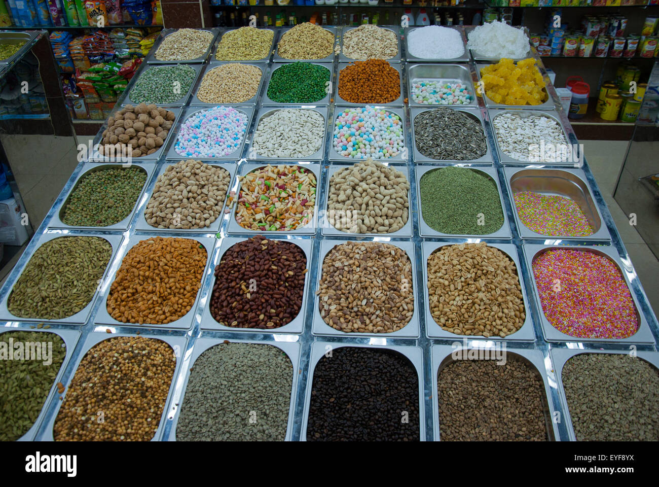 Display of Sweets, Candy, Seeds, Nuts and Candied Fruit, Spice Shop