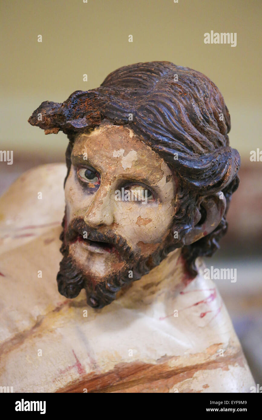 Statue of Jesus on Good Friday in Martina Franca, Taranto province, South Italy. Stock Photo