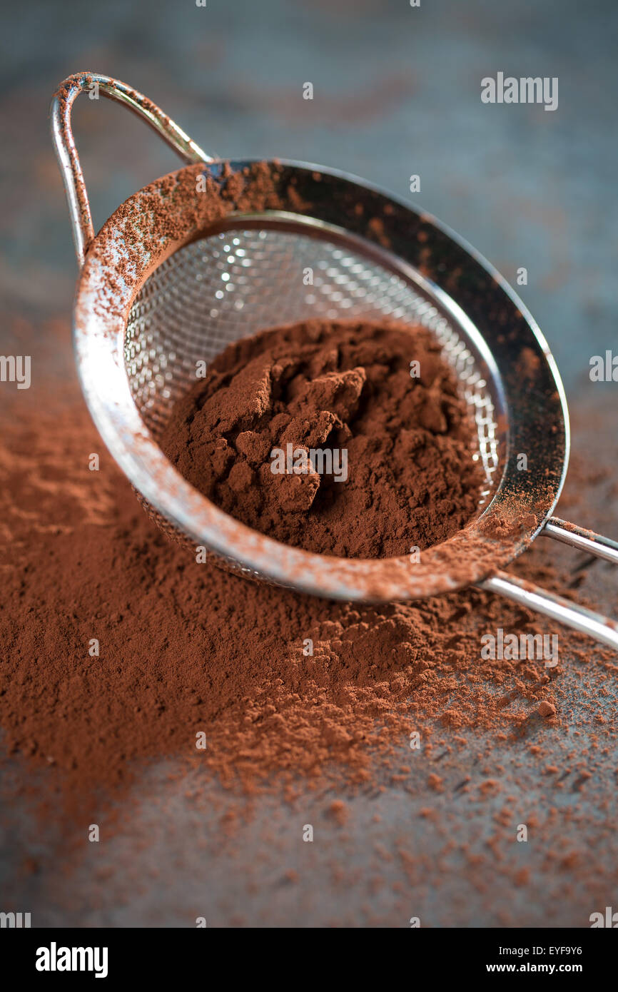 Cocoa powder sweet ingredient Stock Photo