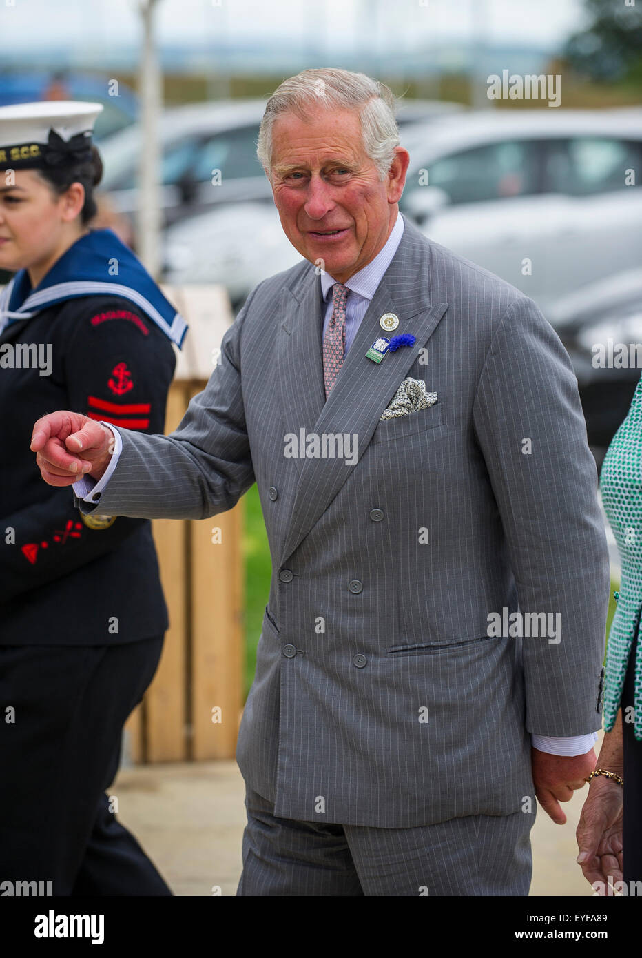 His Royal Highness The Prince of Wales visits Gloucester Services on