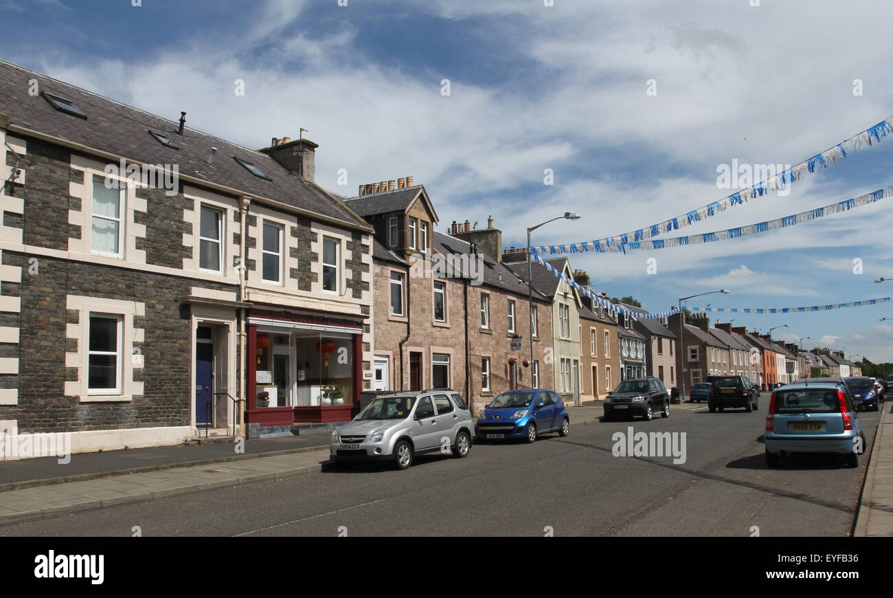 Earlston street scene Scotland  July 2015 Stock Photo