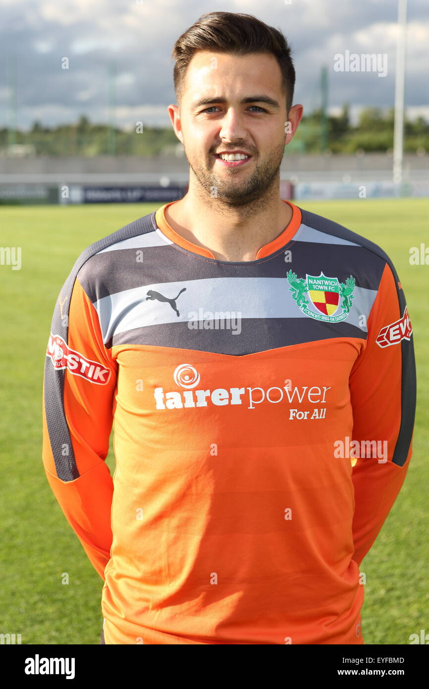 Nantwich, Cheshire, UK. 28th July, 2015. Nantwich Town player photos - Terry Smith. Credit:  SJN/Alamy Live News Stock Photo