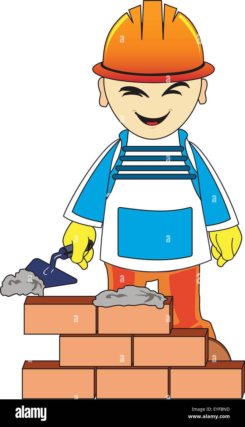 Builder man Royalty Free Vector Image - VectorStock