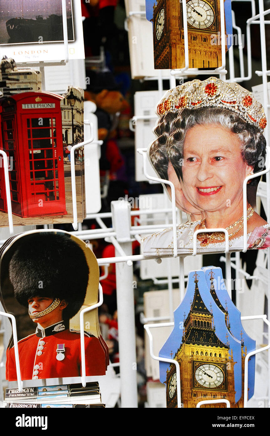 London Postcards, Queen, Big Ben, Telephone, England Stock Photo Alamy