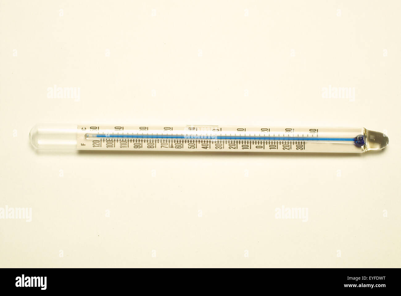 Red alcohol tea thermometer Stock Photo - Alamy