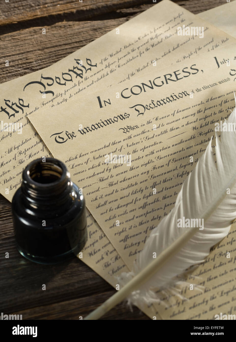 Declaration of Independence Stock Photo