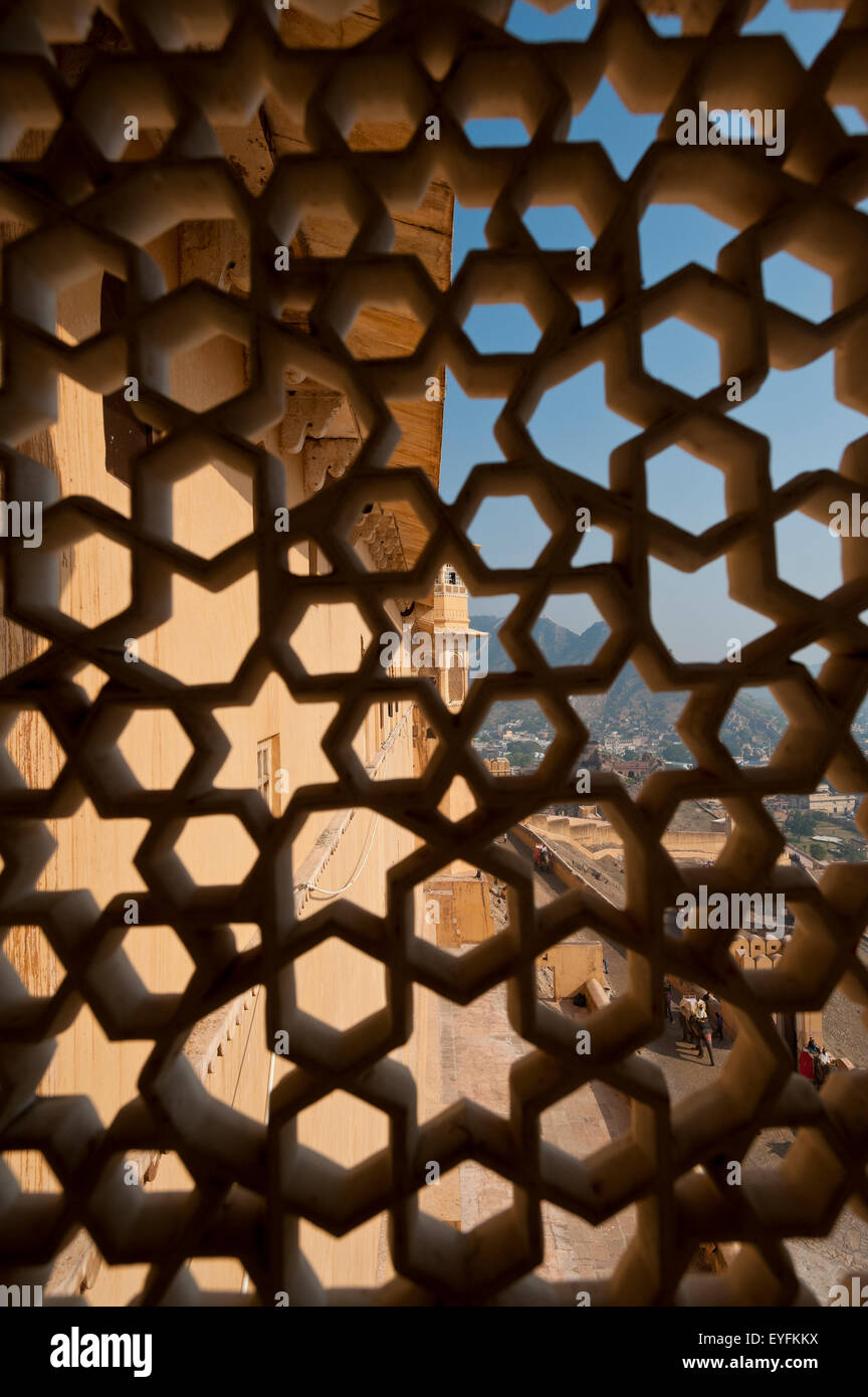 Inside amber fort jaipur hi-res stock photography and images - Alamy