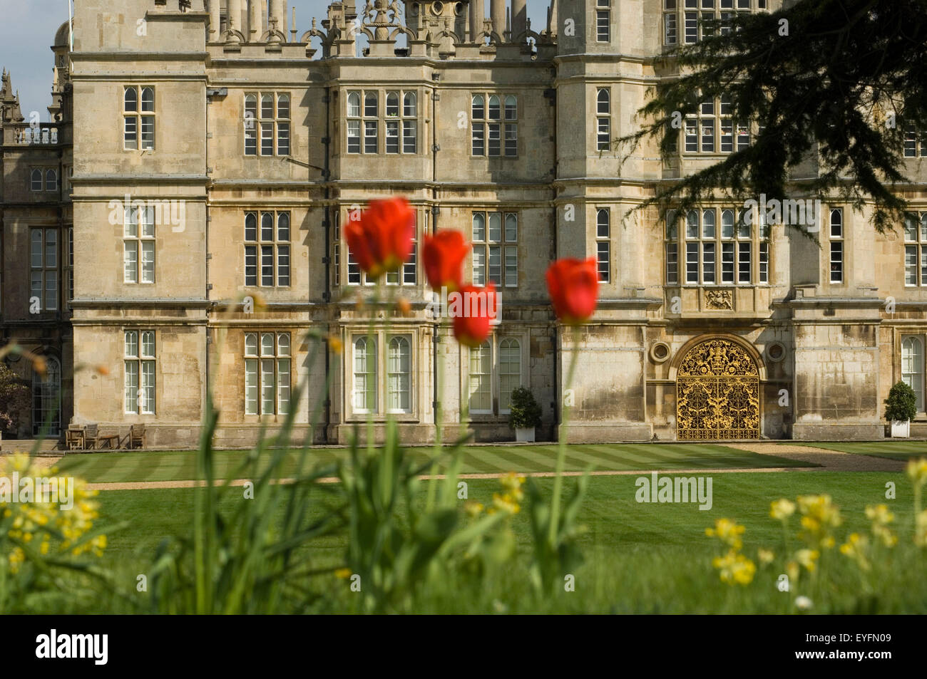 Burghley House; Stamford, Lincolnshire, England Stock Photo